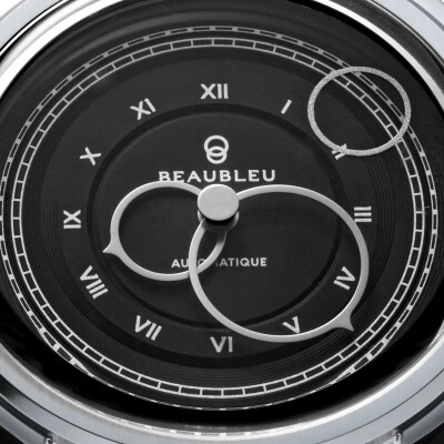 Montre BeauBleu La Pièce N.1 graphite bracelet acier