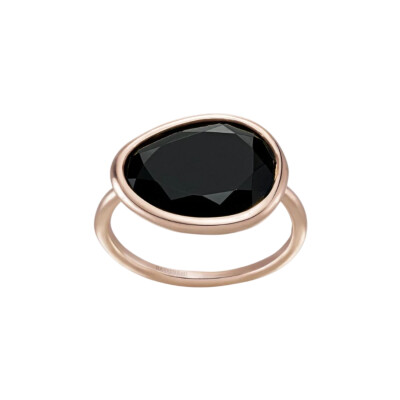 Bague Luna B en or rose et onyx