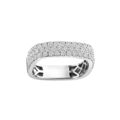 Bague SoHo en or blanc et diamants