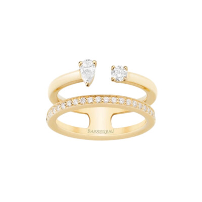 Bague Infini en or jaune et diamants