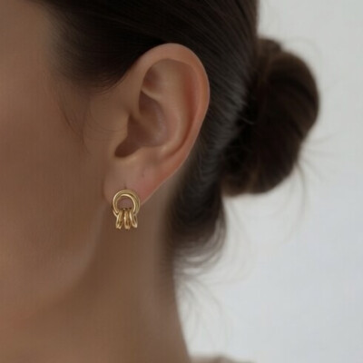 Boucles d'oreilles en or jaune