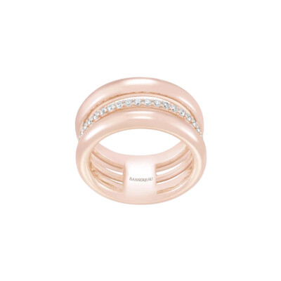 Bague SoHo en or rose et diamants