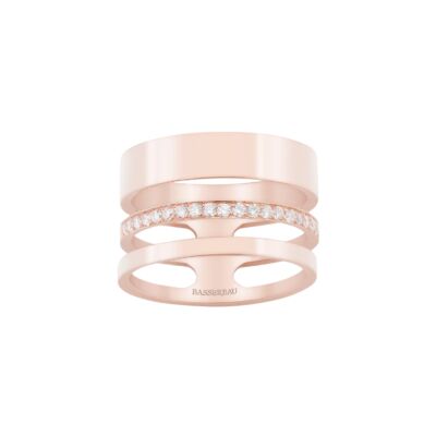 Bague SoHo en or rose et diamants