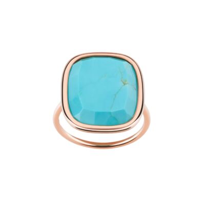 Bague Luna B en or rose et turquoise