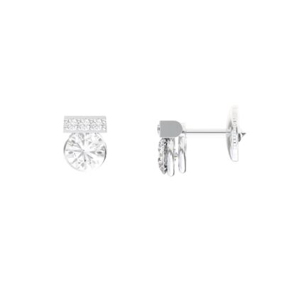Boucles d'oreilles SoHo en or blanc et diamants