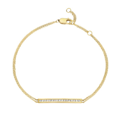 Bracelet SoHo en or jaune et diamants