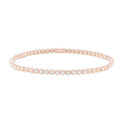 Bracelet Bulles en or rose et diamants