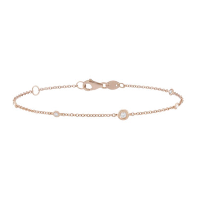 Bracelet Luna B en or rose et diamants