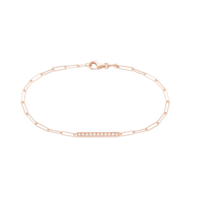 Bracelet SoHo en or rose et diamants