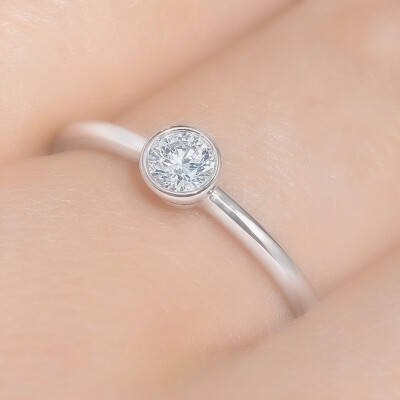 Bague Bulles en or blanc et diamant