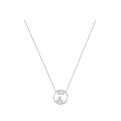 Collier Bulles en or blanc et diamants