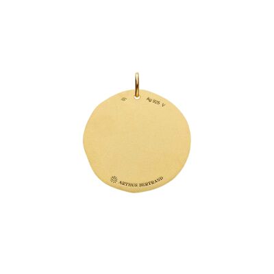 Médaille Arthus Bertrand Cœur Sacré en vermeil satiné, 25 mm