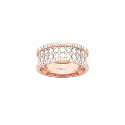 Bague Infini en or rose et diamants