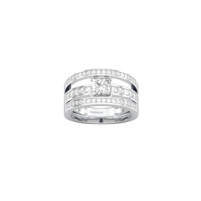 Bague SoHo en or blanc et diamants