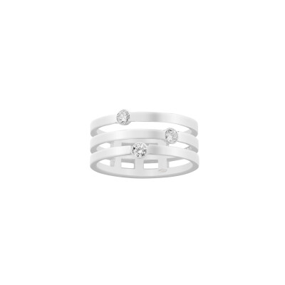 Bague Bulles en or blanc et diamants