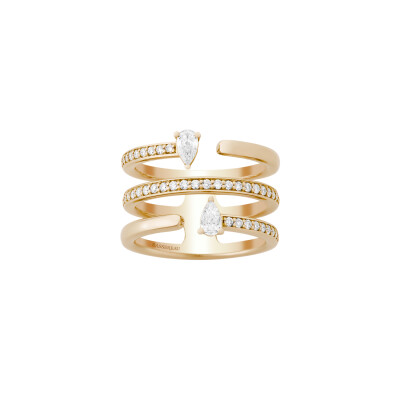 Bague Infini en or jaune et diamants