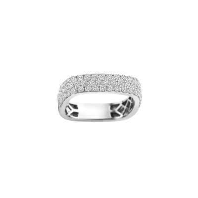 Bague SoHo en or blanc et diamants