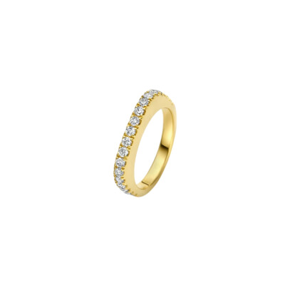 Bague SoHo en or jaune et diamants
