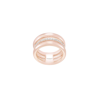 Bague SoHo en or rose et diamants