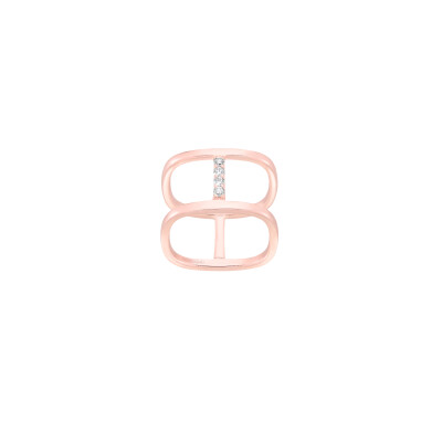 Bague SoHo en or rose et diamants