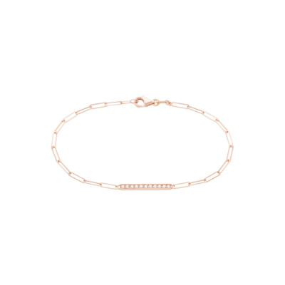 Bracelet SoHo en or rose et diamants