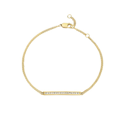 Bracelet SoHo en or jaune et diamants