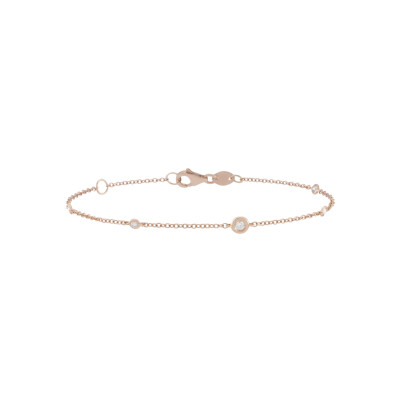 Bracelet Luna B en or rose et diamants