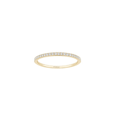 Alliance Infini en or jaune et diamants