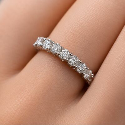 Alliance Infini en or blanc et diamants