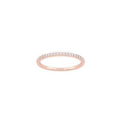 Alliance Infini en or rose et diamants