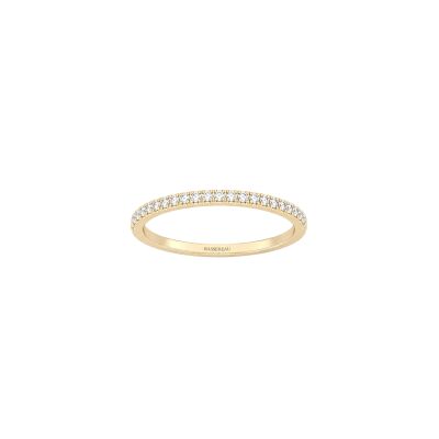 Alliance Infini en or jaune et diamants