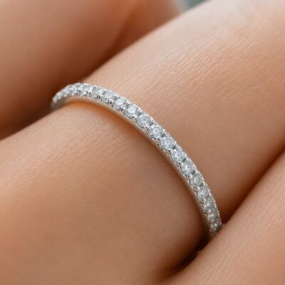 Alliance Infini en or blanc et diamants