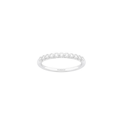 Alliance Bulles en or blanc et diamants