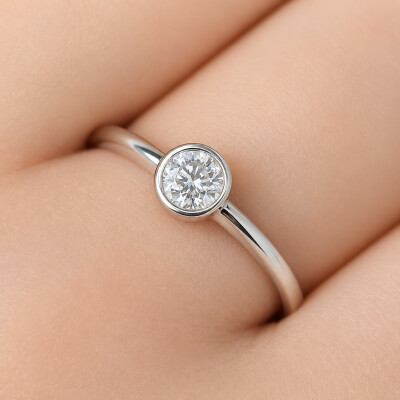 Bague Bulles en or blanc et diamant
