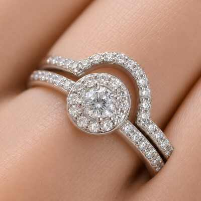 Bague 1897 en or blanc et diamants