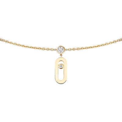 Collier Messika Move Uno pampilles en or jaune et diamants