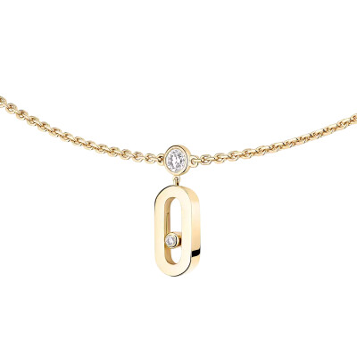 Collier Messika Move Uno pampilles en or jaune et diamants