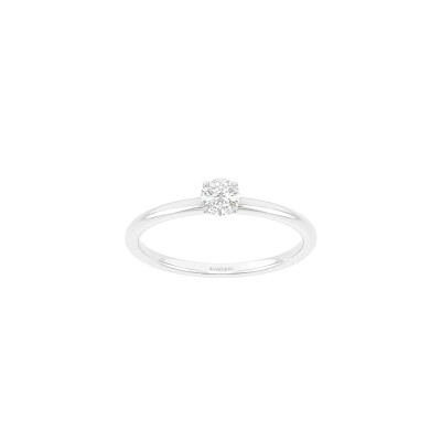 Bague Infini en or blanc et diamant certifié