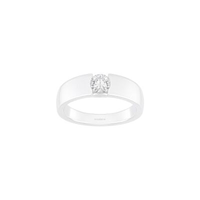 Bague Bulles en or blanc et diamant certifié