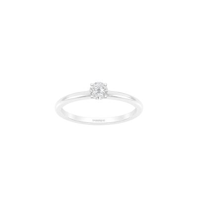Bague Infini en or blanc et diamant certifié