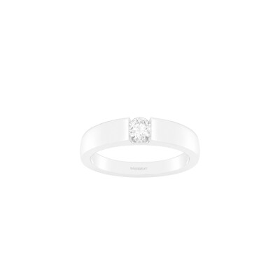 Bague SoHo en or blanc et diamant certifié
