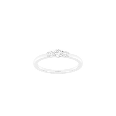 Bague Infini en or blanc, diamant certifié et diamants