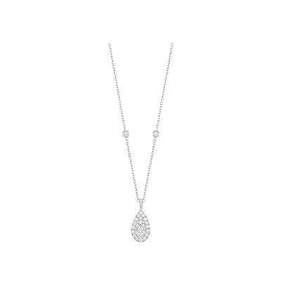 Collier en or blanc et diamants