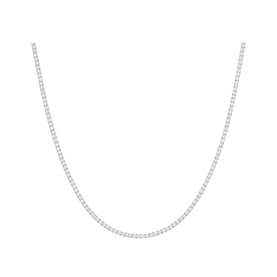 Collier Infini en or blanc rivière de diamants