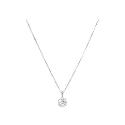 Collier en or blanc et diamants