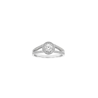 Bague or blanc et diamants