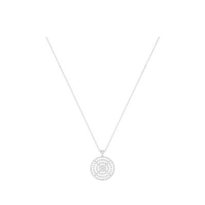 Pendentif Luna B en or blanc et diamants
