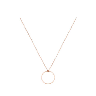 Collier Luna B cercle en or rose