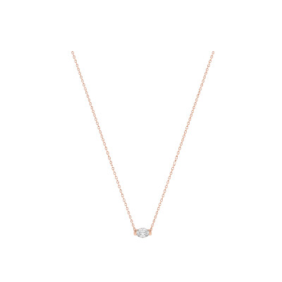 Collier en or rose et diamants