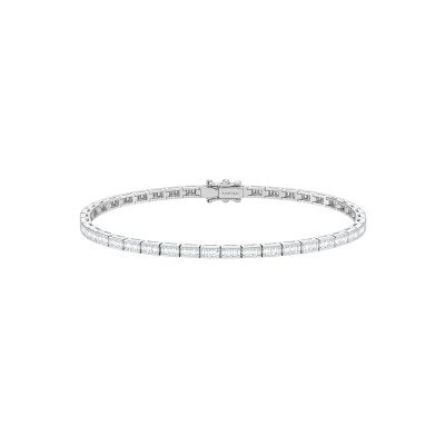 Bracelet Art Déco en or blanc et diamants